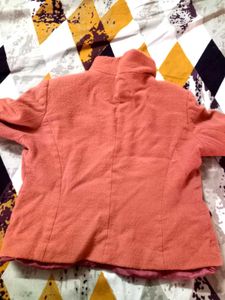Peach colour blazer for girl