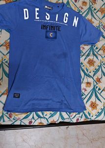Men's Blue Graphic T-Shirt