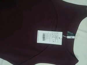 Burgundy Tank Top With Cut