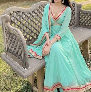 Elegant Teal Kurta Set with Dupatta