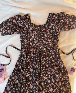 Chic Floral Print  Dress