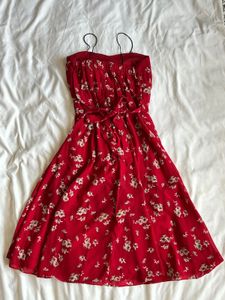 Red Floral Sundress