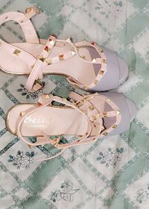 Stylish Studded Platform Heels