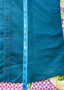 Men's Teal Denim Shirt