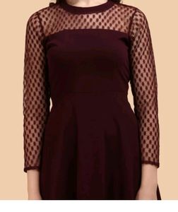 Women A Line Purple 💜 One Piece Dress👗