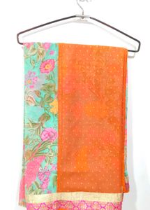 Georgette Floral Multicolour Festive Wear Saree