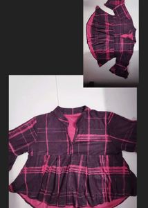 Stylish Plaid Top
