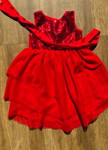 Red Sequin Top by H&amp;M