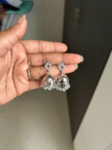 Oxidized Silver Necklace &amp; Earrings Set