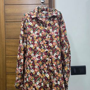 Floral Print Long Sleeve Shirt