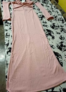 Shein Cute Tie-しp Halter Neck Full Sleeve Ribbed