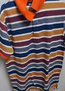 Men's Striped Polo Shirt