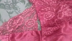 Pink Satin Nightgown