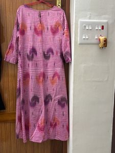Pink Umbrella Cut Kurta
