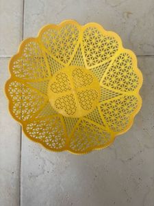 Combo of Blue Plastic Storage Basket with Lid and