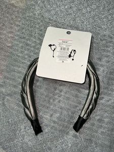 Satin Silverish Grey Headband