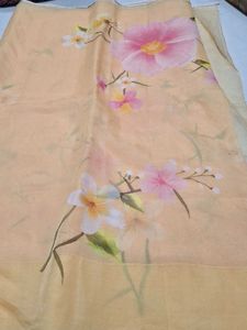 Beautiful organza Floral Print Saree