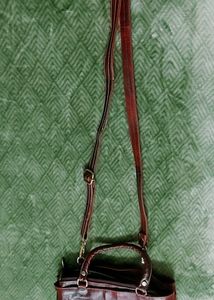 Vintage Leder Land Striped Leather Bag
