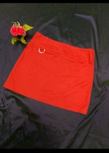 Red Mini skirt