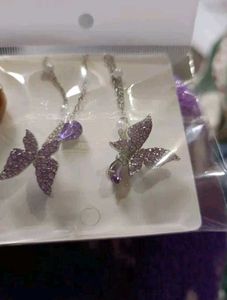 New Charming Purple Colour Butterfly Design