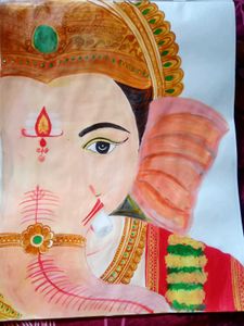 ganesh ji handmade painting 🎨🖌️