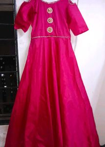 Elegant Pink Ethnic Gown