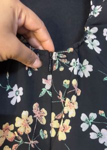Chic Floral Print Sleeveless Dress For Brunch