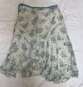 Flowy Skirt with Polka Dot Print