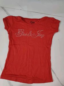 Sparkly Red Graphic Tee