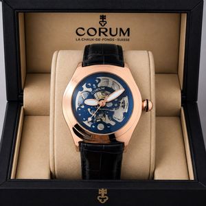 Corum Skeleton Dial Leather Watch