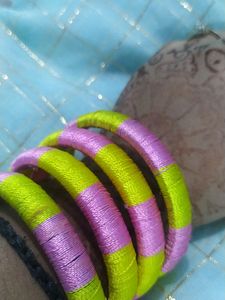 A Yellow Pink ... Handmade Beautiful Bangle