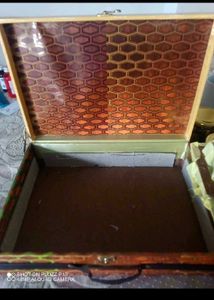 🎁 Vintage suitcase Golden colour storage box