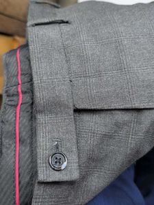 Raymond Men Checked Slim Fit Formal Trousers
