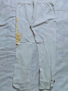 Off White Cropped Leggings