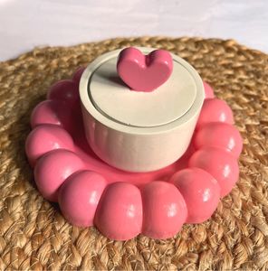 bubble coaster with heart jar