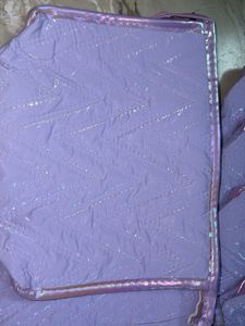 Purple Chevron Quilted Pouches Set of 8