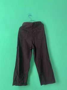 Stylish Brown Wide-Leg Jeans