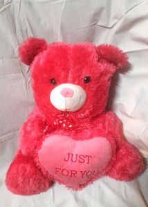 Big Pink Teddy Bear With Heart Couple Kid Gift 🧸