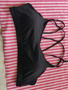 Old navy Black Strappy Sports Bra