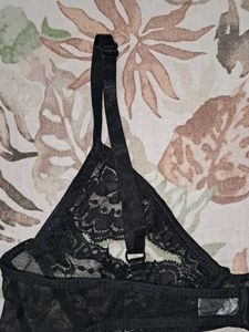 Sexy Black Lacy Honeymoon Bra &amp; Panty Lingerie Set