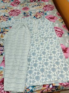 Floral Print Cotton Kurta