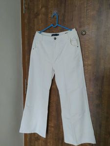 Chic Wide Leg Cream Pants