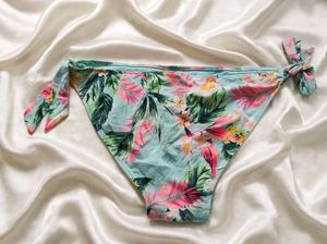 Tropical Floral Tie-Side Bikini Bottoms