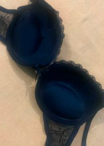 Black Lace Trim Bra