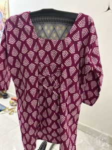 Stylish Printed Cotton Corset Kurta