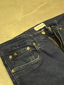 Classic Dark Wash Denim Jeans