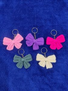 Crochet Bow Keychain