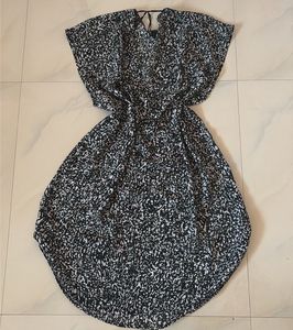 Stylish Black & White Print tunic top dress