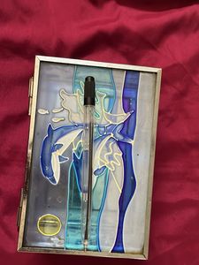 Diwali Gift - glass box Dolphin Themed handcrafted