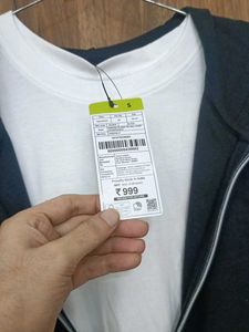 Comfortable Zip-Up Hoodie with white t-shirt